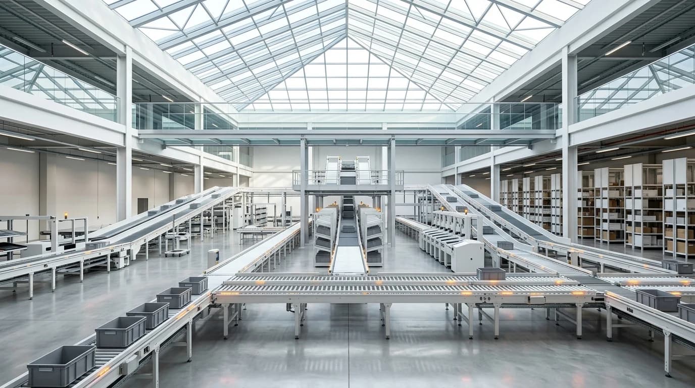 Bright daylight modern smart fulfillment and operations center