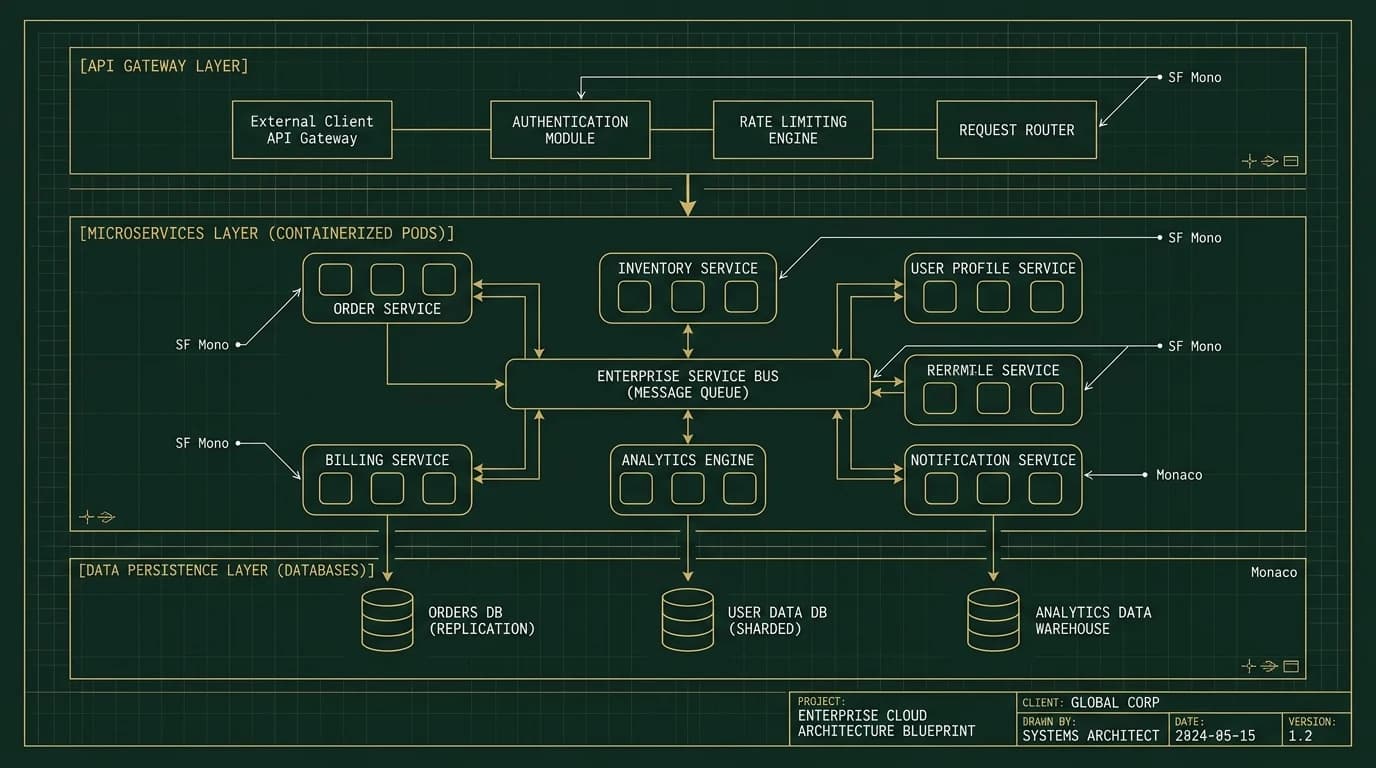 Architecture blueprint