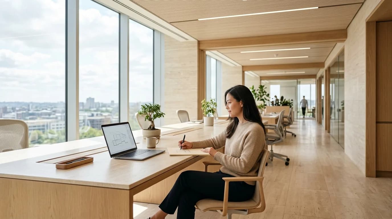 Modern daylight architectural engineering studio